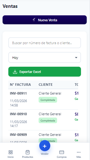 Ventas mobile